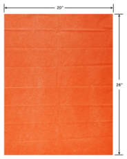 Orange Tissue Paper 8 Sheets Image 3