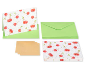 Cherries Boxed Blank Note Cards with Envelopes 12-CountImage 1