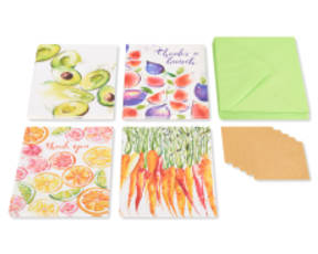 Fruits and Vegetables Thank You Boxed Blank Note Cards with Envelopes 20-CountImage 4