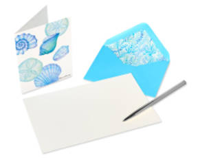 Into the Blue Boxed Blank Note Cards with Envelopes 20-Count- Designed by Bella PilarImage 3