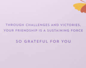 Your Friendship is a Sustaining Force Friendship Greeting Card - Illustrated by Jordana Alves AraujoImage 2