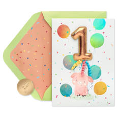 Lots Of Fun 1st Birthday Greeting Card Image 1