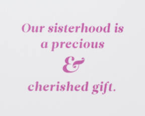 Sisterhood Friendship Greeting Card - Illustrated by Cathy Williams Image 1