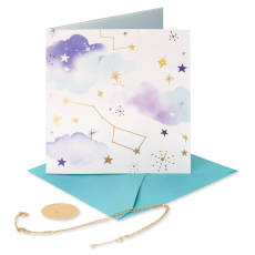 Universe Is Celebrating Birthday Greeting Card with Necklace Image 4