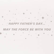 May The Force Be With You Star Wars Father's Day Greeting Card Image 3