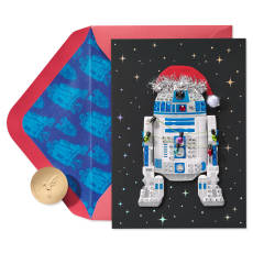 Merry Force Be with You Star Wars Christmas Greeting Card Image 1