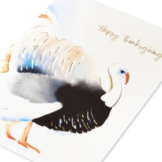 Painted Turkey Happy Thanksgiving Greeting Card Image 5