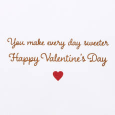 Make Every Day Sweeter Winnie The Pooh Disney Valentine's Day Greeting Card Image 3