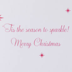 ‘Tis the Season to Sparkle Christmas Greeting Card Image 2