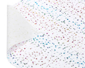 Rainbow Confetti Tissue Paper, 4 Sheets Image 4