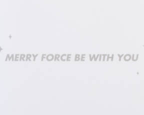 Merry Force Be with You Star Wars Christmas Boxed Cards - Glitter-Free, 8-Count Image 3