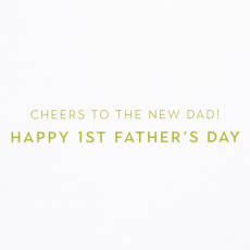 Cheers First Father's Day Greeting Card Image 3