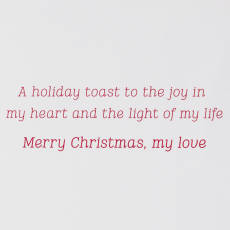 Holiday Toast Christmas Greeting Card for Wife Image 3