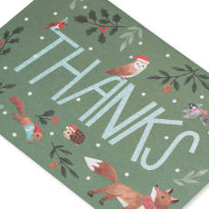 Woodland Thank You Holiday Boxed Cards, 12-Count Image 5