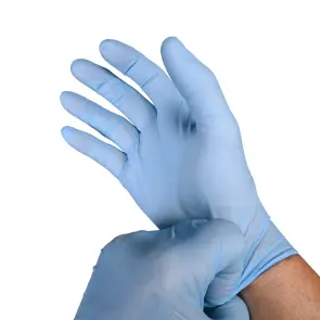 Nitrile Standard Disposable Exam Grade Gloves Blue - 4 mil - Box 100