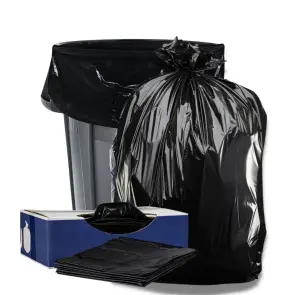 42 Gallon Contractor Bags - Black, 25 Bags - 6 Mil