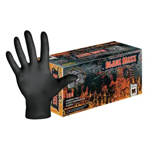 Dash Black Maxx Latex Exam Gloves