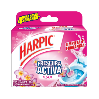 HARPIC CANASTILLA FRESCURA ACTIVA FLORAL 35GR