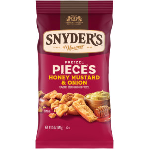 Snyder’s of Hanover Pretzel Pieces, Honey Mustard and Onion, 5 oz