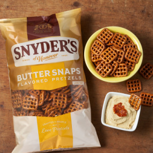 Styledimage for Snyder’s of Hanover® Pretzels, Butter Snaps, 12 Oz Bag