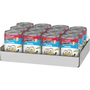 Closecaseimage for SpaghettiOs® Original Canned Pasta With Where’s Waldo?® Shapes, 15.8 oz Can (12 Pack)