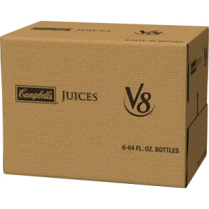 Closecaseimage for V8® Original 100% Vegetable Juice, 64 fl oz Bottle (6 Pack)