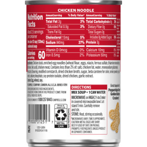 Straightbackimage for Campbell’s® Condensed Chicken Noodle Soup, 10.75 oz Can (48 Pack)