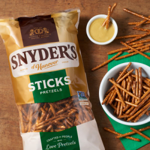Styledimage for Snyder’s of Hanover® Pretzel Sticks, Family Size 16 Oz
