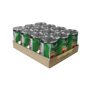Closecaseimage for Pacific Foods® Organic Fire Roasted Vegetable Chili, Plant Based, 16.5 oz Can (Case of 12)