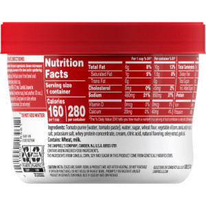 Straightbackimage for Campbell’s® Creamy Tomato Soup, 15.4 Oz Microwavable Bowl (Case of 8)