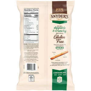 Straightbackimage for Snyder’s of Hanover Pretzels, Gluten Free Pretzel Sticks, 8 Oz