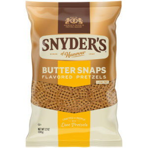 Snyder’s of Hanover® Pretzels, Butter Snaps, 12 Oz Bag