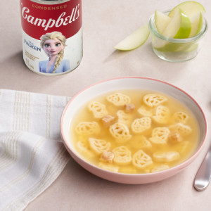 Styledimage for Campbell’s® Condensed Kids Soup, Disney® Frozen Souper Shapes Pasta With Chicken in Chicken Broth, 10.5 oz Can (12 Pack)