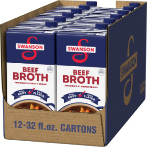 Opencaseimage for Swanson® 100% Natural Beef Broth, 32 oz Carton (12 Pack)