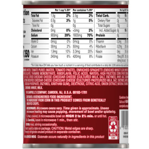 Straightbackimage for Campbell’s® Canned Spaghetti, 15.8 OZ Can (Pack of 12)
