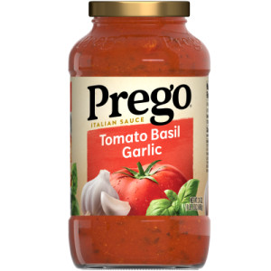 Prego® Pasta Sauce, Italian Tomato Sauce with Basil & Garlic, 24 oz Jar (Case of 12)