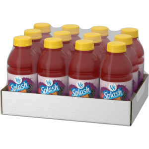 Closecaseimage for V8 Splash® Berry Blend Flavored Juice Beverage, 16 fl oz Bottle (12 Pack)