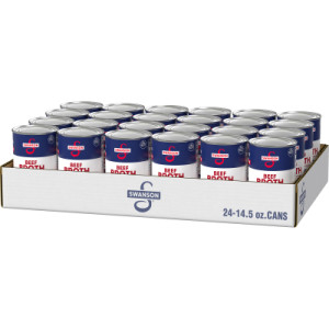 Opencaseimage for Swanson® 100% Natural Beef Broth, 14.5 Oz Can (Pack of 24)