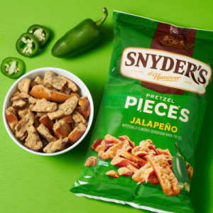 Styledimage for Snyder’s of Hanover Pretzel Pieces, Jalapeno, 11.25 Oz
