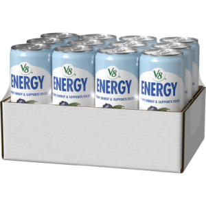 Closecaseimage for V8 Energy® Zero Sugar Blueberry Raspberry, 11.5 fl. oz. Can (12 Pack)
