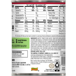 Straightbackimage for SpaghettiOs® Super Mario Bros Canned Pasta with Meatballs, 15.6 oz Can