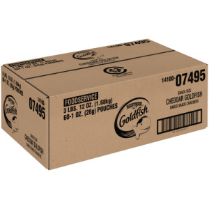 Closecaseimage for Pepperidge Farm Goldfish Baked Snack Crackers, Cheddar Cheese, 1 Ounce, Pack of 60