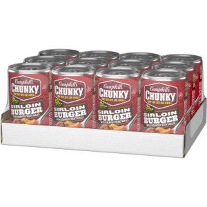 Closecaseimage for Campbell’s® Chunky® Soup, Sirloin Burger With Country Vegetables Beef Soup, 18.8 oz Can