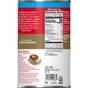 Straightbackimage for Campbell’s® 100% Tomato Juice, 46 fl oz Can (12 Pack)