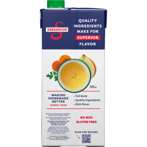 Straightbackimage for Swanson® 100% Natural Organic Chicken Broth, 32 oz Carton (12 Pack)