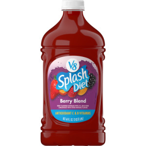 V8 Splash® Diet Berry Blend Flavored Juice Beverage, 64 fl oz Bottle (6 Pack)