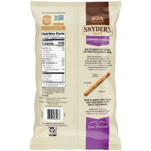 Straightbackimage for Snyder’s of Hanover, Pretzel Dipping Sticks, 12 Oz Bag