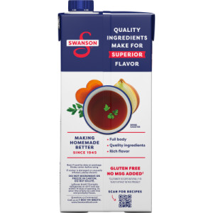 Straightbackimage for Swanson® 100% Natural Beef Broth, 32 oz Carton (12 Pack)