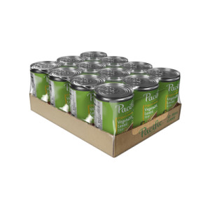 Closecaseimage for Pacific Foods® Organic Vegetable Lentil Soup, Plant Based, 16.3 oz Can (Case of 12)