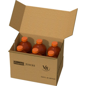 Opencaseimage for V8® Spicy Hot 100% Vegetable Juice, 64 fl oz Bottle (6 Pack)